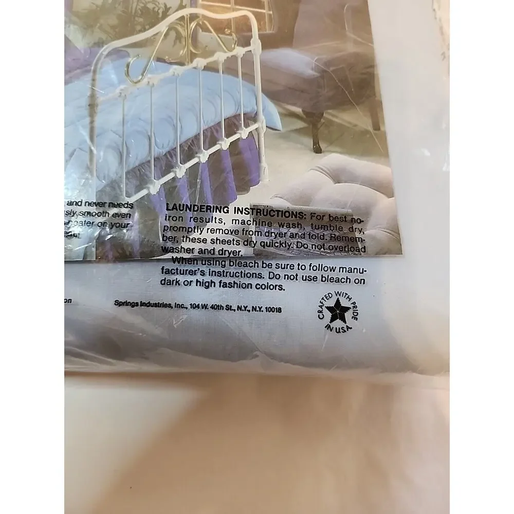 Springs Color Ups KING FITTED Sheet No Iron 180 Percale NEW